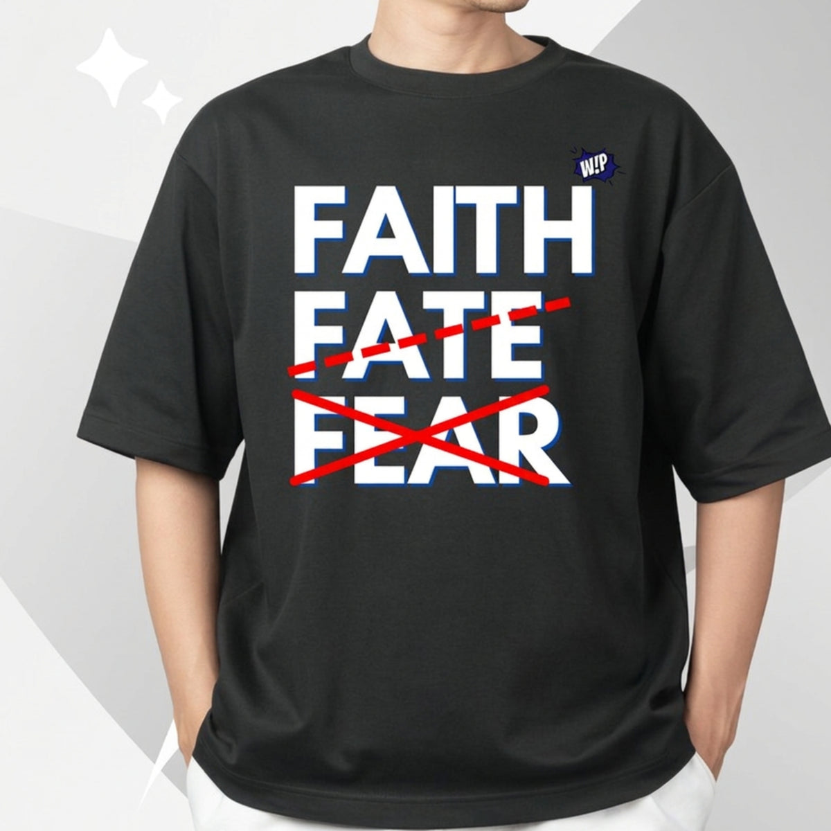 Faith W!P Oversized Tee