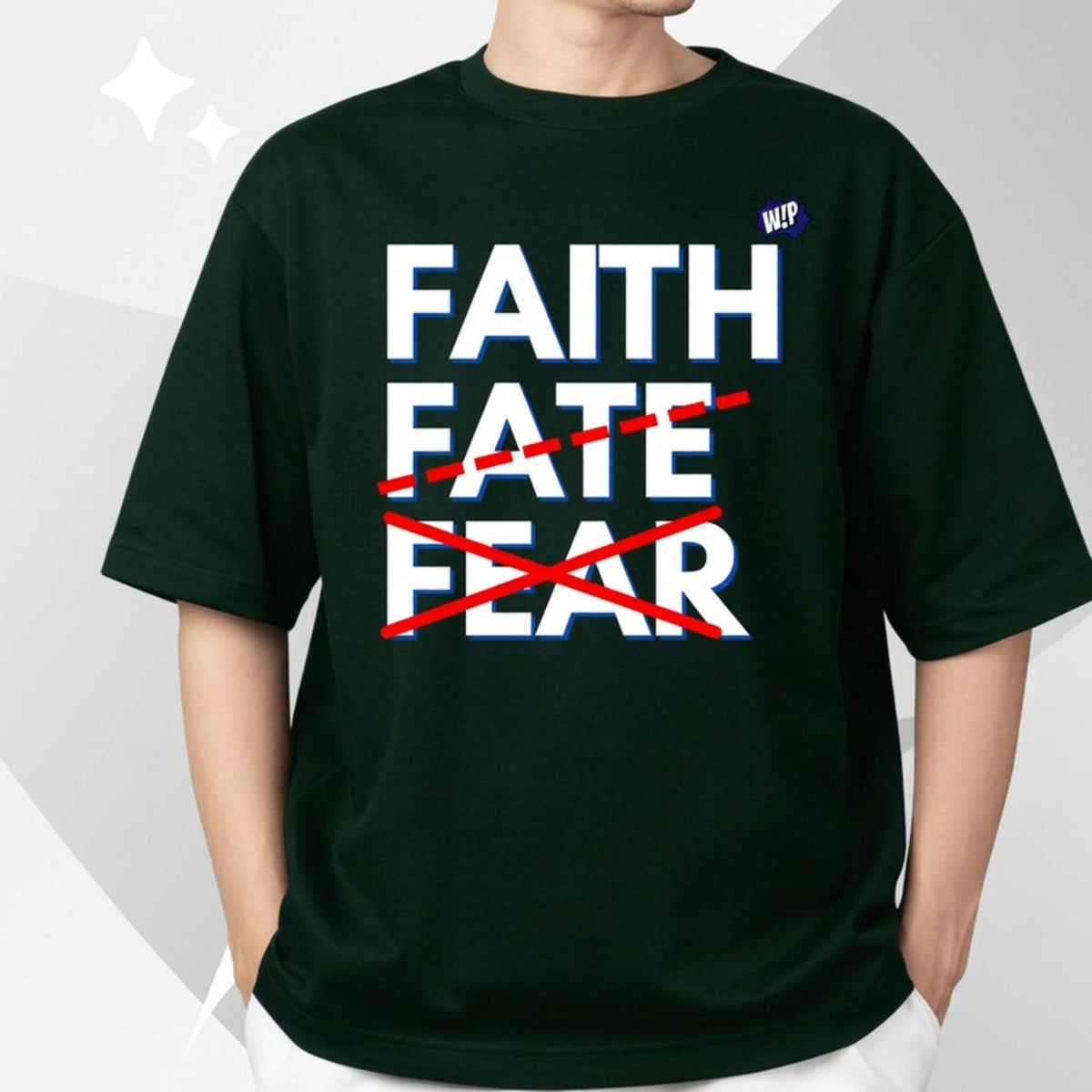 Faith W!P Oversized Tee