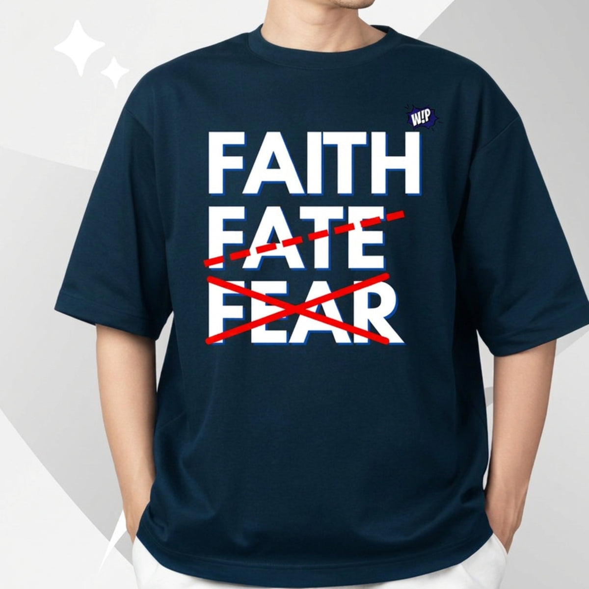 Faith W!P Oversized Tee